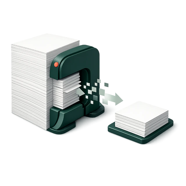 PDF compressor reducing document file size