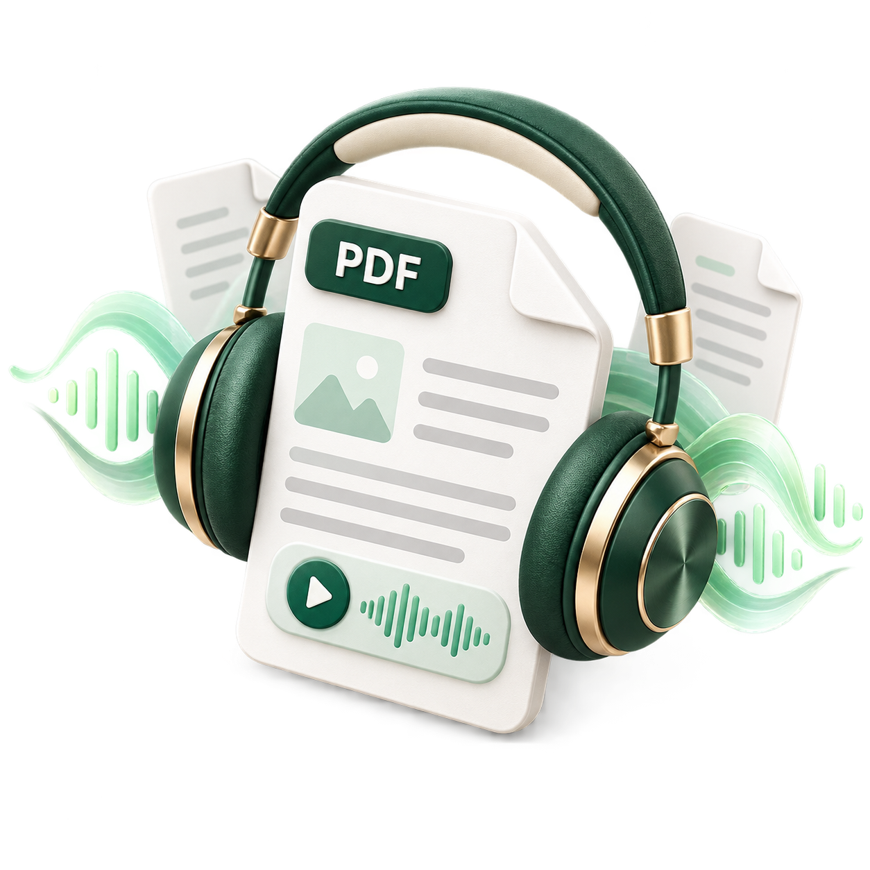 PDF document being read aloud with private on-device AI