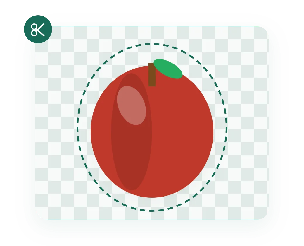 A product photo with its background removed into a transparent cutout